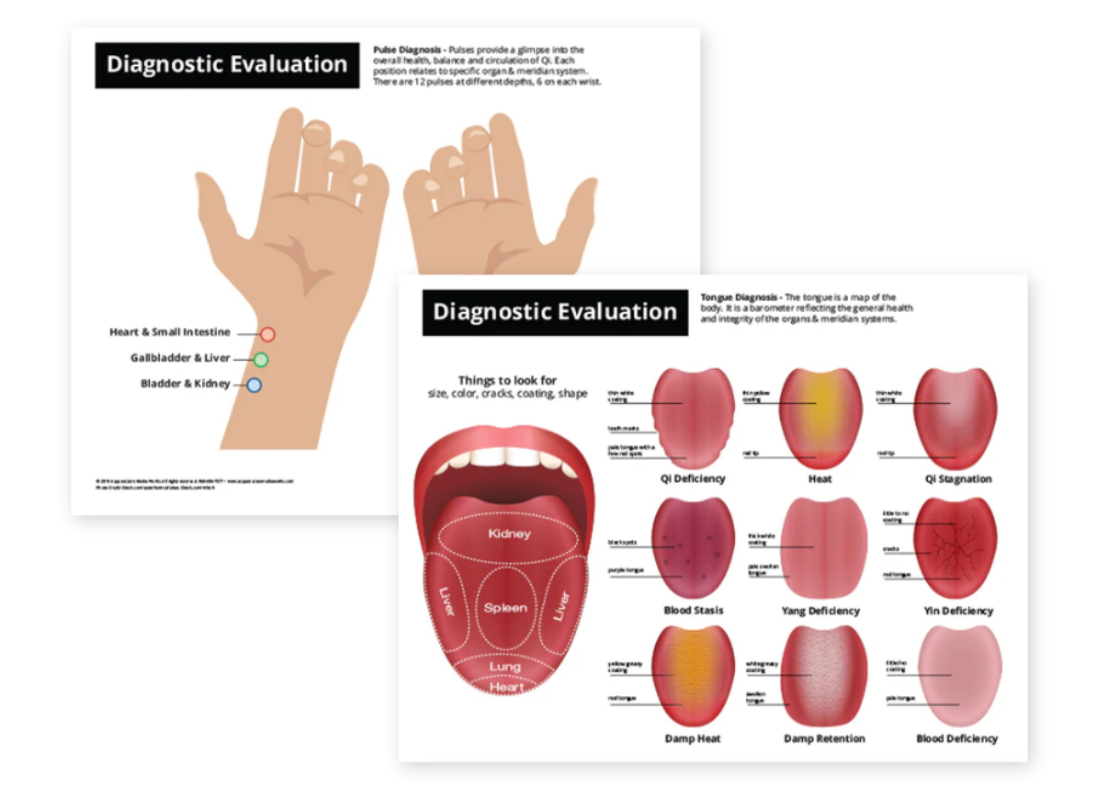 Diagnostic Evaluation Chart - Tongue Pulse