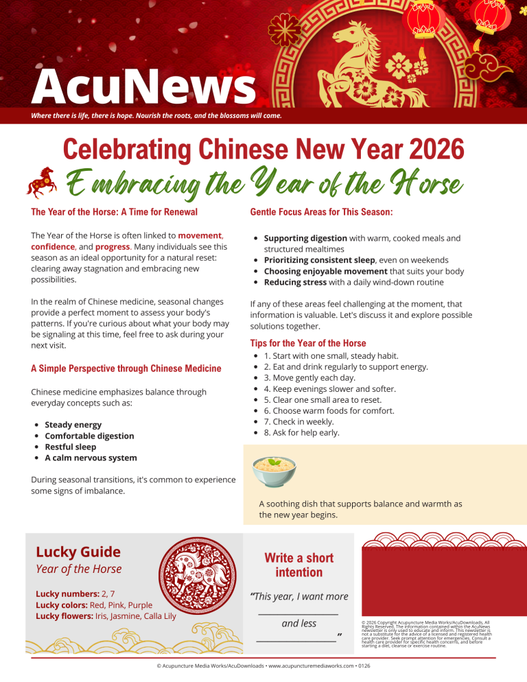 AcuNews Newsletter - PG2 - Chinese New Year 2026 - Year of Horse